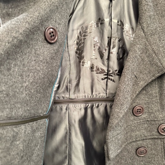 Millard Fillmore Convertible Jacket Cashmere Gray Sz L EUC - Picture 4 of 5